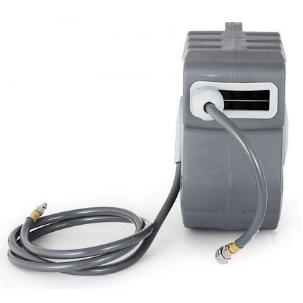 VEVOR Intrekbare Luchtslanghaspel 20 M Reel Pneumatisch Gereedschap Slangdiameter 9,5 mm Automatisch terugspoelen Draaibare Slanghaspel Pijpspiraal Kan Flexibel Muur Worden Geïnstalleerd 180° Roterend