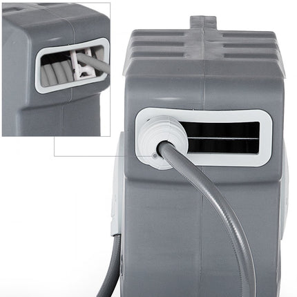 VEVOR Intrekbare Luchtslanghaspel 20 M Reel Pneumatisch Gereedschap Slangdiameter 9,5 mm Automatisch terugspoelen Draaibare Slanghaspel Pijpspiraal Kan Flexibel Muur Worden Geïnstalleerd 180° Roterend