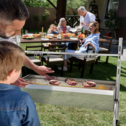 VEVOR Spit Roaster Rotisserie Lamsrotsserie 132lbs Laden 40W RVS voor BBQ Grill