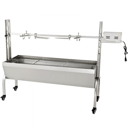 VEVOR Spit Roaster Rotisserie Lamsrotsserie 132lbs Laden 40W RVS voor BBQ Grill