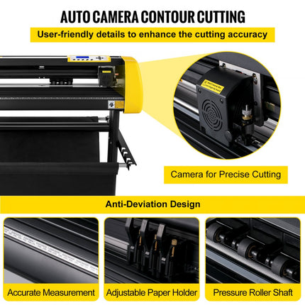 VEVOR 87 cm vinylsnijder/plotter tekensnijmachine Software 3 messen LCD