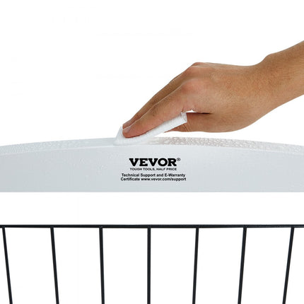 VEVOR Hondenhek Dierenhek Kinderhekje Opvouwbaar Wit 610x813mm