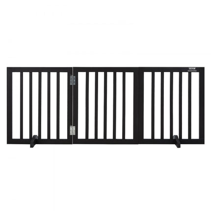 VEVOR Hondenhek Dierenhek Kinderhekje Opvouwbaar Bruin 508x610mm