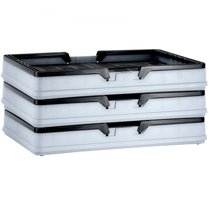 VEVOR Opvouwbare boodschappenmand Draagbare boodschappenmand 3-delig 25L handvat