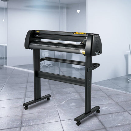 VEVOR vinylsnijmachine, 28" papierinvoer snijplotterpakket, vinylprinter met instelbare kracht en snelheid, LCD-scherm, Windows-compatibele bordmaakset met Signmas