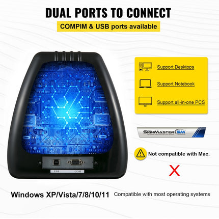 VEVOR Snijplotter Vinylsnijder 720 mm Vinyl Cutter Plotter 28 Signmaster Cutting Business Sign Making w / Stand