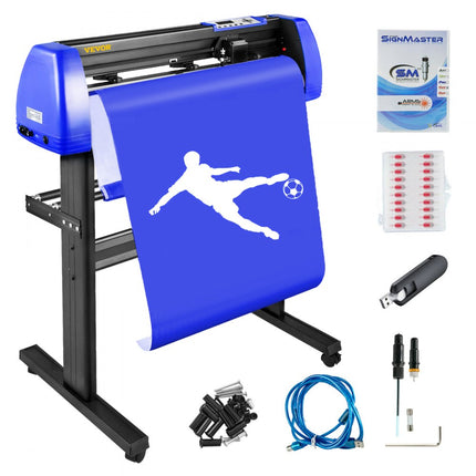 VEVOR Snijplotter Vinylsnijder Vinyl Cutter 720mm filmsnijder VEVOR vinyl snijplotter met SignMaster