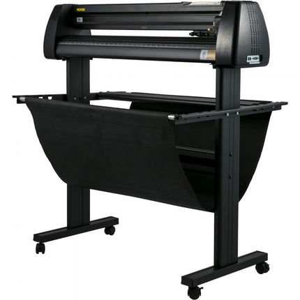 VEVOR vinylsnijder, 34-inch pakket vinylsnijmachine, handmatige vinylprinter, LCD-scherm, plottersnijder, bordsnijden met Signmaster-software voor ontwerpen en snijden, met accessoires,