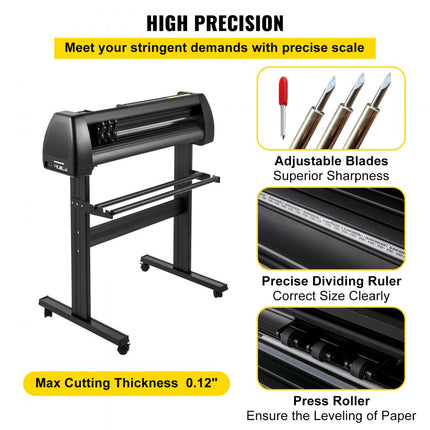 VEVOR 34-inch vinylsnijmachine, vinylplotter, SignCut-software voor Windows en MAC