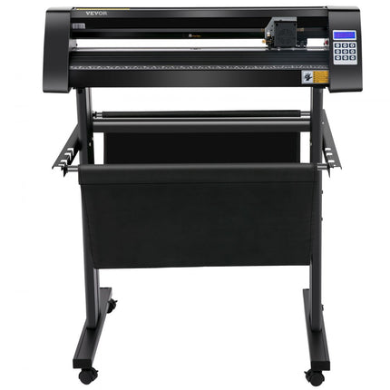 VEVOR Vinyl Snijplotter 720mm Snijplotter Vinylsnijder LEDscherm Vinyl Cutter  Semi-automatisch Ingebouwd Optisch Oog Lasergeleiding Compatibel