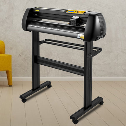 VEVOR Slogan Snijplotter 95 x 52 x 106 cm Vinylsnijder Vinyl Cutter 720 mm Vinyl Printer Snijmachine met Led Digitaal Paneel USB- en COM-interface