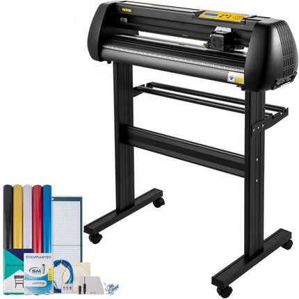 VEVOR Slogan Snijplotter 95 x 52 x 106 cm Vinylsnijder Vinyl Cutter 720 mm Vinyl Printer Snijmachine met Led Digitaal Paneel USB- en COM-interface