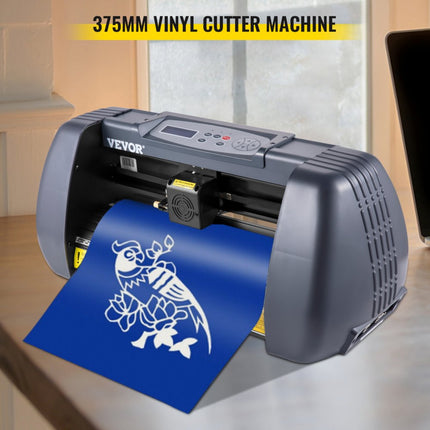 VEVOR Slogan Snijplotter 58,42 x 24,13 x 15,24 cm Vinylsnijder Van Vinyl 375 mm Vinyl Printer Snijmachine Ideaal Voor Het Snijden Van Sticker-En