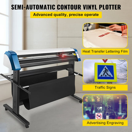 VEVOR 53-inch semi-automatische contourvinylsnijplotter Handmatige positionering