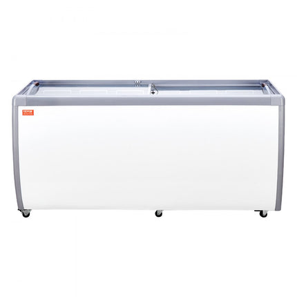 VEVOR 567L commerciële ijsvitrine Gelato Dip vriezer ijsvitrine