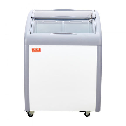VEVOR 154L commerciële ijsvitrine gelato dompelvriezer ijsvitrine
