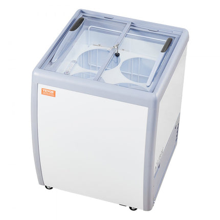 VEVOR 158L commerciële ijsvitrine Gelato Dip vriezer ijsvitrine