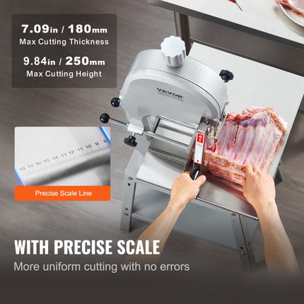 VEVOR Vleeslintzaag Botzaag Commerciële 1800W botsnijmachine