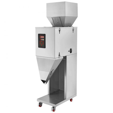 VEVOR deeltjesvulmachine 0,044-6,6lbs/20-3000g Automatische vulmachine met voetpedaal Roestvrijstalen weegvulmachine Weegvuller voor bonen Zaden Granen Thee Korrelverpakking