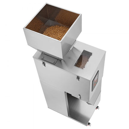 VEVOR deeltjesvulmachine 20-5000g Automatische vulmachine met voetpedaal Roestvrijstalen weegvulmachine Weegvuller voor bonen Zaden Granen Thee Korrelverpakking