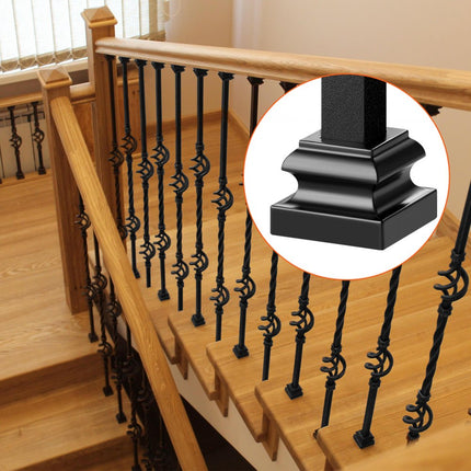 VEVOR 50 stuks aluminium baluster platte schoenen gesmede spindels voor trappen