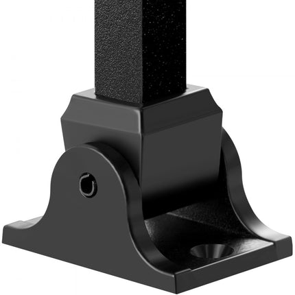 VEVOR set van 50 paalsteunen, aluminium paalschoen, paalaanschroefhuls, aanschroefhuls, steunvoet Geschikt voor diverse trapleuningen, enkele draai, dubbele draai, dubbele manden