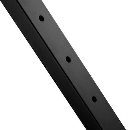 VEVOR balkonpaal relingpaal dekrailpaal zwart 107x2,54x5cm