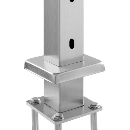 VEVOR balkonpaal relingpaal dekrailpaal RVS 1,07m