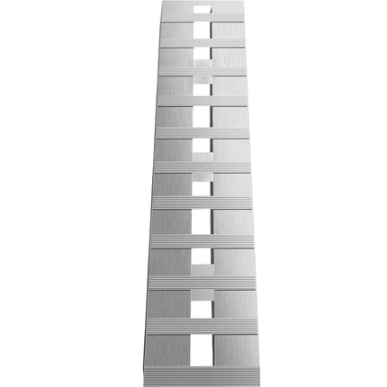 VEVOR 1520 x 305 mm aluminium oprijplaten 2 stuks ATV-oprijplaten Laadbruggen 6000 lbs / 2722 kg Capaciteit tot 16 inch / 406 mm Laadhoogte