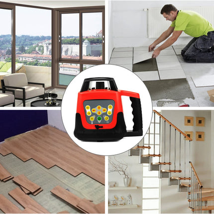 VEVOR Bouw Laser Roterende Laser Kruislijn Laser Rotatielaser/bouwlaser volautomatisch groen zelfnivellerende rotatielaser waterpas 500m