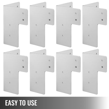 Vevor Hoekbeugels Hoekverbinding Verzinkt Staal 8 St. Angle Bracket Joist Timber