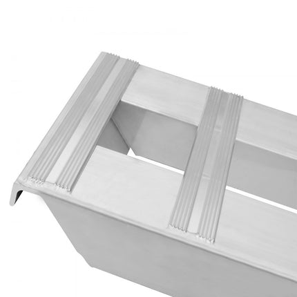 VEVOR autooprit aluminium oprijplaten laadbrug 2721,6kg 240x38cm 2 stuks.