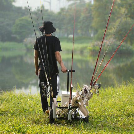 VEVOR Strandviswagen Visserswagen 200 lbs met ballonbanden voor zand