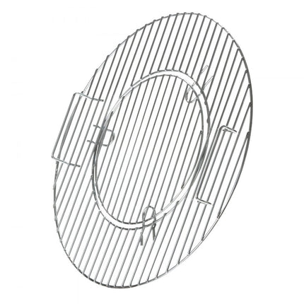 VEVOR grillrooster vuurrooster 53 cm + 29 cm (binnengrill), ijzeren vuurschalen rond grillrooster ketel houtskoolgrillaccessoires grillbevestiging, campinggrillrooster Geschikt voor terras, feesten, reizen, parken
