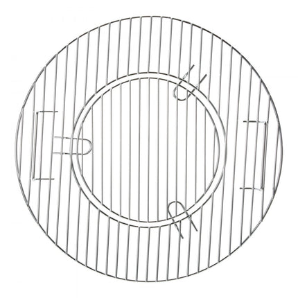 VEVOR grillrooster vuurrooster 53 cm + 29 cm (binnengrill), ijzeren vuurschalen rond grillrooster ketel houtskoolgrillaccessoires grillbevestiging, campinggrillrooster Geschikt voor terras, feesten, reizen, parken