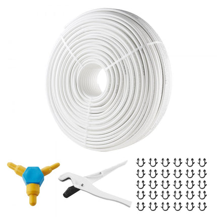 VEVOR aluminium composietbuis, aluminium meerlagencomposietbuis, 300 m, wit, PEX buis, aluminium meerlagencomposietbuis, MV buis, meerlagenbuis, ideaal voor vloerverwarming en radiatoraansluiting, aluminium composietbuis