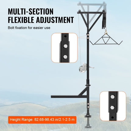 VEVOR hertenhefinrichting op de trekhaak wildhefinrichting 272kg