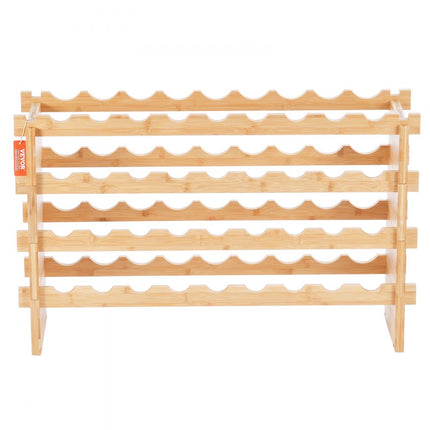 VEVOR wijnrek flessenrek wijnkast flessenstandaard 36 flessen 4 niveaus