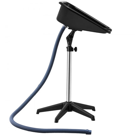 VEVOR kappersgootsteen met afvoerslang 89-126cm verstelbare haarwaskuip