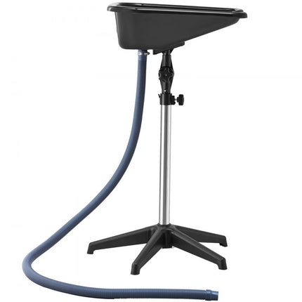 VEVOR kappersgootsteen met afvoerslang 89-126cm verstelbare haarwaskuip