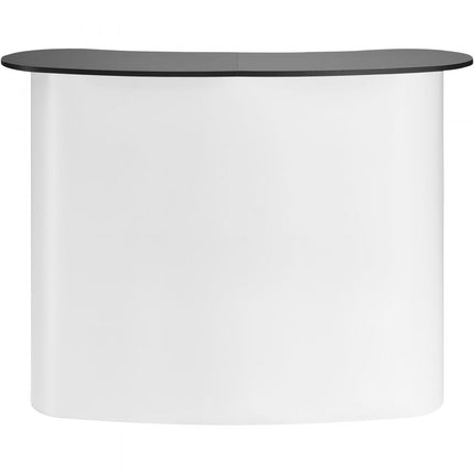 VEVOR Draagbare Beursbalie Beursbalie, 1300 x 465 x 950 mm Beursstand Beursstand, Opvouwbare Promotie Retail Bartafel, Pop-up Podium met Opbergplank, Draagtas