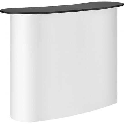 VEVOR Draagbare Beursbalie Beursbalie, 1300 x 465 x 950 mm Beursstand Beursstand, Opvouwbare Promotie Retail Bartafel, Pop-up Podium met Opbergplank, Draagtas