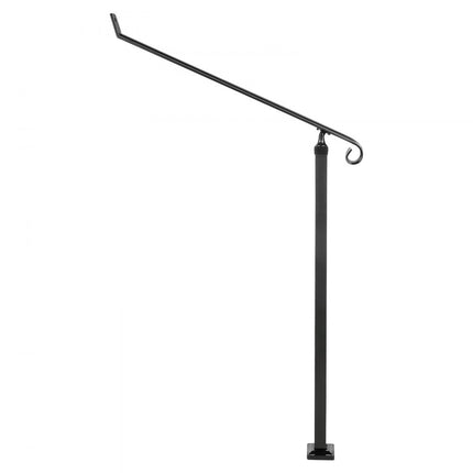 VEVOR Balustrade Trap Trapleuning IJzeren balustrade voor trappen 2 treden ijzeren balustrade voor buitentrappen