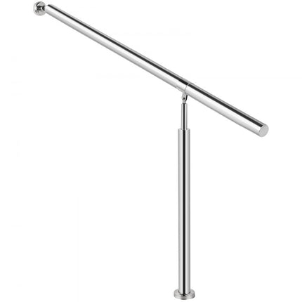 VEVOR Balustrade Trap Trapleuning voor buiten Trapleuning Roestvrijstalen balustrade Een trede muur