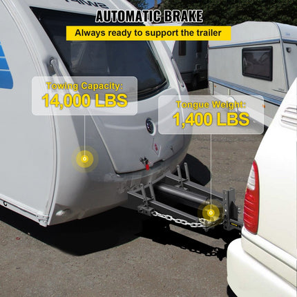 VEVOR Trekhaak Trekhaakdrager Driehoek45,7cm Kettinglengte 20,3cm Vallen/Opstaan