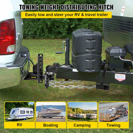 VEVOR Trekhaak Trekhaakdrager Driehoek45,7cm Kettinglengte 10,2 cm Vallen/Opstaan