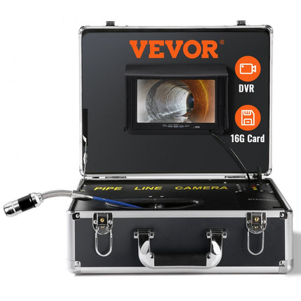VEVOR 7 professionele Riool Camera 20m industriële Inspectie Camera 1000TVL Endoscoop Camera rioolcamera 16GB Sd kaart IP68 waterdicht 480P