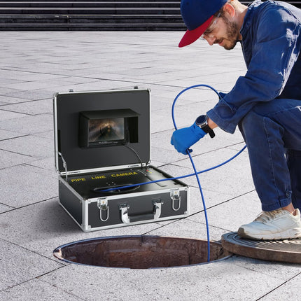 VEVOR professionele 7 480p leidingcamera 30m Riool Camera Endoscoop Camera 1000TVL Inspectie Camera 130° kijkhoek 25mm camera diameter 4500 mAh