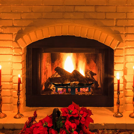 VEVOR Houten rooster, 27" zwaar uitgevoerd wielvuurrooster met 6 steunpoten, massieve gepoedercoate stalen staven, brandhouthouder voor houtkachel en buitencampingvuurplaats