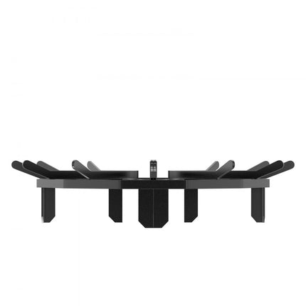 VEVOR Houten rooster, 27" zwaar uitgevoerd wielvuurrooster met 6 steunpoten, massieve gepoedercoate stalen staven, brandhouthouder voor houtkachel en buitencampingvuurplaats